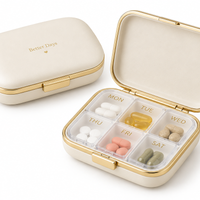 Travel pill organizer